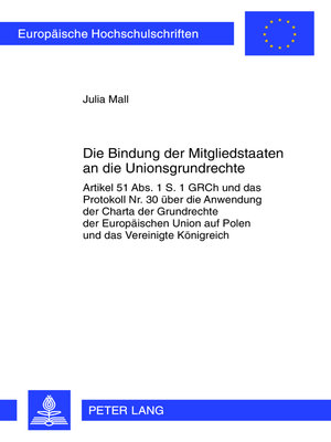 cover image of Die Bindung der Mitgliedstaaten an die Unionsgrundrechte